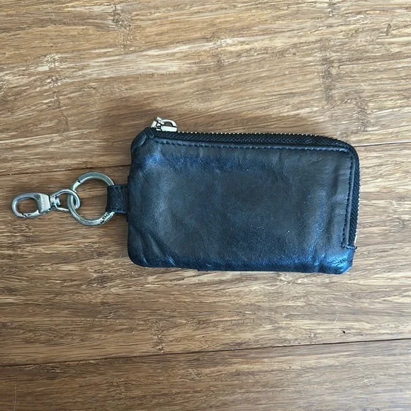 Hobo Black Leather Keychain Wallet - Picture 2 of 6